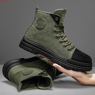High-Top Canvas Boots Martin Boots Men Outdoor Overalls Casual Short Boots