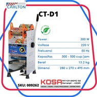 MESIN CARLTON Cup Sealer Machine CTD1 up to 22oz Tall Glass Plastic Cup Press Machine Sealing Machin