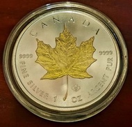 2014 年加拿大鍍金楓葉精鑄紀念銀幣