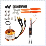 (JHWU) 2212 2200KV Motor+40A ESC+6035 Propeller+Propeller Protector Electric Motor Kit RC Airplane K