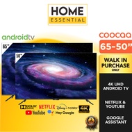 Coocaa 4K UHD Android TV 65 Inch 65S6G PRO | 50 Inch 50S6G PRO | Skyworth 50 Inch 4K UHD Android TV 50SUC6500 | Smart TV