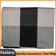 Cotton  Plaid Rugs, Check Rug,23.6Inch x35.4Inch,Checkered Outdoor Rug,Outdoor Plaid Doormat For Kit