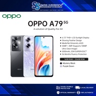 OPPO A79 5G 16GB*(8+8GB Extended RAM) + 256GB ROM I 6.72" FHD+ Sunlight Display I 50MP AI Camera I 5000mAh Battery I Dual Stereo Speaker