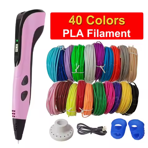 3D Pen Kids PLA Filaments 3D Priting Pen Children DIY Drawing Pens Type C Port Boys Girls Christmas 