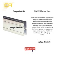 Lis / List Alumunium H Polycarbonate