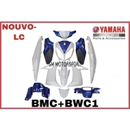 NOUVO LC BLUE WHITE BMC+BWC1 BODY COVER SET YAMAHA 100% ORIGINAL HLY