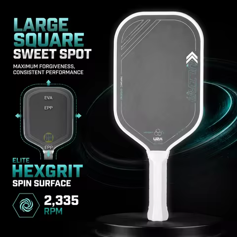 11SIX24 Ultre Power 2 Pickleball Paddle High Spin16MM Gen 4 Floating Foam Core HexGrit High Spin Lar