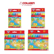 【COLLEEN】 Jumbo Wax Crayon 8/12/16/24 Colours [BUY 1 FREE 1] Crayon for Toddler Crayons
