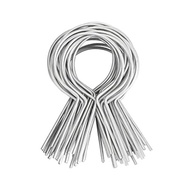 100Pcs Galvanized Fence Wire Tie Clips Easy Installation Reliable Metal Fence Post Clips for DIY Ent