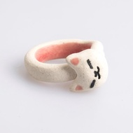 生物戒指系列—捲捲貓戒指