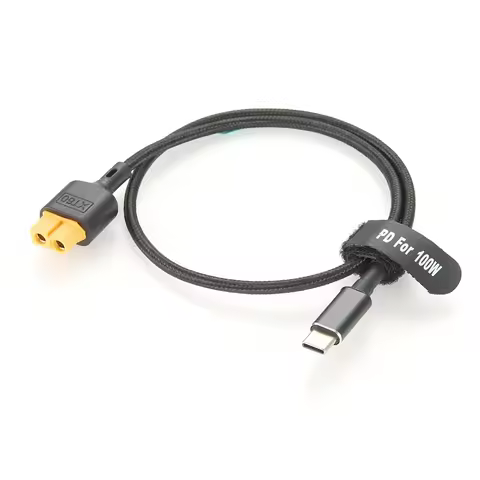 USB-C to XT60 Cable, Type-C to XT60 Female Connector Charging Cable, XT60 Female to USB C Adapter PD