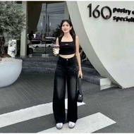 Unisex Korean Loose Baggy Pants - Women's Baggy Jeans, Loose Baggy Jeans for Women Baggy Jeans Baggy