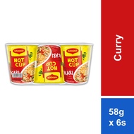 MAGGI� Hot Cup Curry 58g x 6 Cups (Halal)