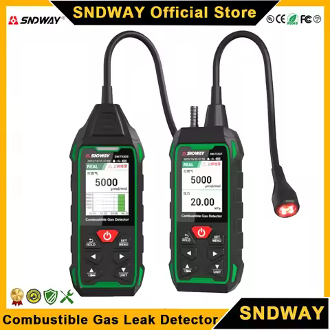 SNDWAY SW-733GS/GT Combustible Gas Leak Detector Alarm Natural Gas Liquefied Petroleum Gas Methane I