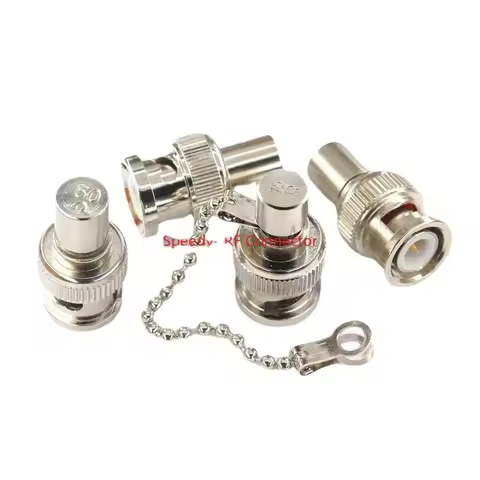 5PCS Q9 BNC Male Plug Termination Dummy Load 50Ohm/75Ohm BNC Male Terminator RF Coaxial BNC Connecto