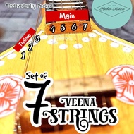 🦚Veena Strings #meetu #set #pure #veena #Instrument #String #Sitar #music #traditional #handmade #ca