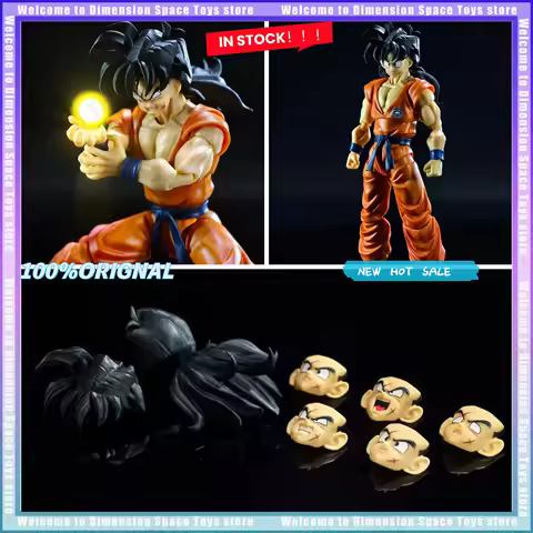 New JR Collaboration Studio Dragon Ball Z Shf Super Saiyan Yamcha Head Accessories Headsculpt Anime 