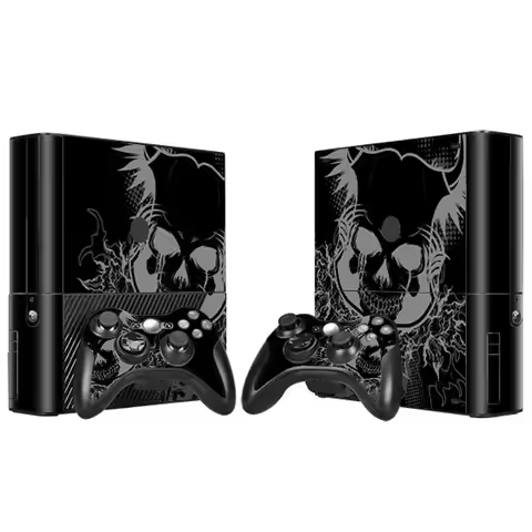 Skull design For Xbox 360 E Console and Controller Skins Stickers for Xbox360 E Vinyl skin sticker f