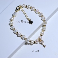 Ghg [51% Repurchase Rate] seaelves seaelves Pearl Cute Pearl Bracelet ins Pure Hand-woven Pure Natur