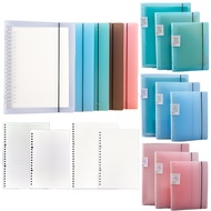 A5/B5 Binder Notebook Refillable Ring Binder Cover Notebook Set Loose Leaf 60 Sheets Pink Green Blue