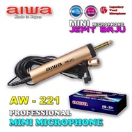 Mic jepit Aiwa 221 / mic kancing AIWA AW 221 / mic kondensor aiwa 221