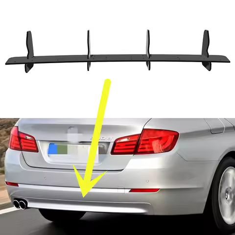 For BMW 5 Series F10 2010--2014 Year Rear Diffuser Bumper Lips Spoiler Splitter Body Kit Accessories