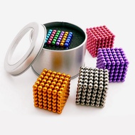 Bi nam châm xếp hình thông minh nhiều màu sắc 216 viên loại 5mm kèm hộp bạc