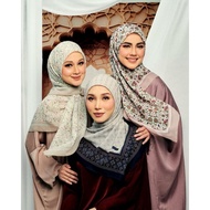 Tudung Ruffle White Label Malika & Autumn In My Heart