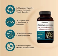 ✨️พร้อมส่ง✨️Digestive Enzymes with Prebiotics 240 Capsules