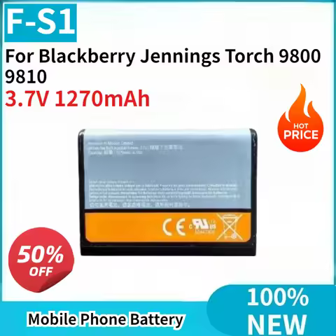 F-S1 Mobile Phone Battery Brand New 3.7V 1270mAh High Quality for Blackberry Jennings Torch 9800 981