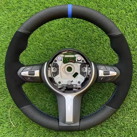 Non-slip Black Leather Sued Car Steering Wheel Cover For BMW F87 M2 F80 M3 F82 M4 M5 F12 F13 M6 F85 