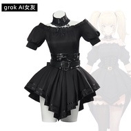 Elon Reeve Musk X AI Virtual Companion Ani Cos Costume Guy AI Girlfriend Gothic Style Black Dress An