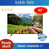Aceon 43" LED Smart Android TV Tempered Glass 43LD9S3T