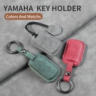 new design Leather Key Case Key Cover with Keyholder for Nvx155 Yamaha Nmax155 Y16 Y16ZR NVX AEROX155 KEYLESS REMOTE