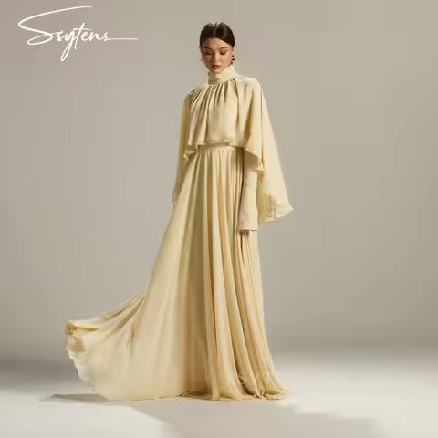 SSYTENS Dubai Evening Dresses Customizd Elegant Wedding Party Dress Chiffon Luxury Evening Dresses L