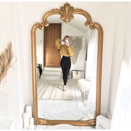 [PRE ORDER] ODESSA Anthropology Mirror European French Classic Retro Vintage Carved Wood Floor Full 