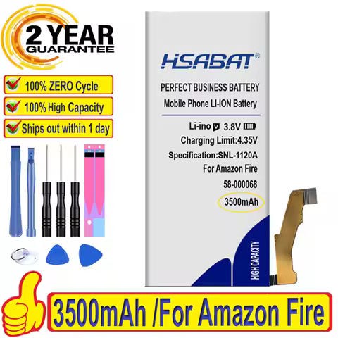 Top Brand 100% New 3500mAh 58-000068 Battery for Amazon Fire 26S1003-A SD4930 S12-M1-C 26S1003-A SD4