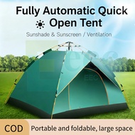 Camping Tent 2 Person Automatic Pop Up Waterproof Sun Protection Double Layer beach Tent