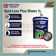 1L Nippon Paint Spotless Spot-Less Plus Interior Wall paint Cat Dalam Dinding Rumah