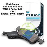 Bendix Euro Plus DB1782EURO Disc Brake Pad Front - Mini Cooper R56 F55 F56 F57 BMW 1 Series E87 E88