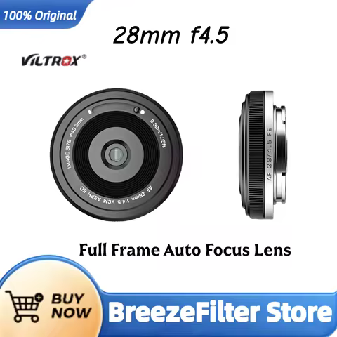 VILTROX AF 28mm F4.5 Autofocus Full Frame Lens Retro Ultra-thin For Sony E Mount A7C A6400 A6700 ZV-