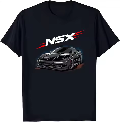 2026JDM Tokyo Japan Drift Car Scene Art NSX Japanese Drift Car T-Shirt Cotton Tshirt Fitness Tops Te