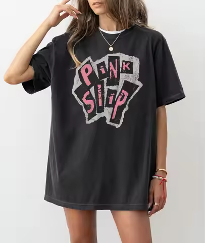 Pink Slip T-Shirt Freakier Friday Tee Freaky Friday Inspired Band Graphic Tee Retro Band Shirt Y2K M
