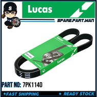 Lucas fan belt 7pk1140 for latio l10l nissan livina c11l 1.6 nv200