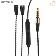 JONY1GGIF Braided Wire, with Volume Control and Mic Function 130cm / 51.2in Headphone Audio Cord, Pl