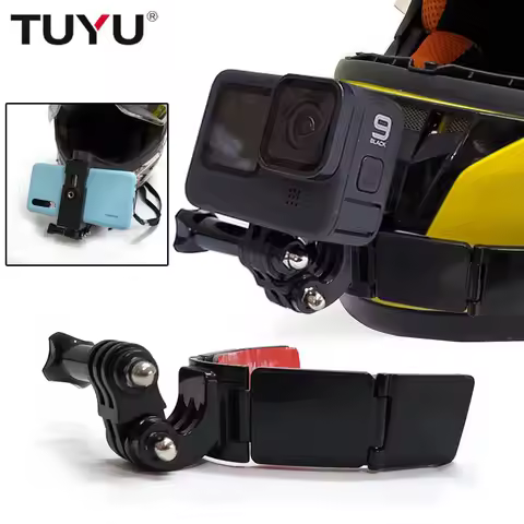 TUYU Full Face Helmet Chin Mount Holder for GoPro Hero10 9 8 5SJCAM xiaomi Eken Motorcycle Helmet Ch