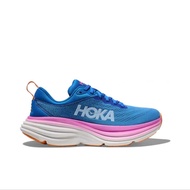 ใหม่และแท้ HOKA ONE ONE BONDI 8 WIDE AUTHENTIC PRODUCT DISCOUNT Mens and womens lightweight breathab