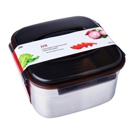 JVR Stainless Steel Food Container With Lid 3800 ML Square