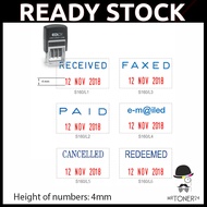 Colop Self Ink Dater Date Stamp S160 RECEIVED / PAID / FAXED / E-mailed / CANCELLED / REDEEMED E/10/