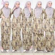 DHIA COTTON Baju Kurung Moden Baju Kurung Sedondon Kurung Mini Kurung Riau Baju Kurung Kedah Kurung Pahang Citrine White